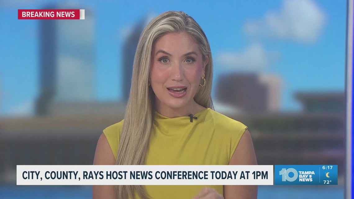 The City of Tampa and the Tampa Bay Rays will host a news conference on Friday afternoon