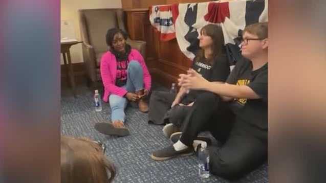 Florida lawmaker arrested during sit-in redistricting protest at governor's office, she says