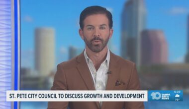 The St. Petersburg City Council is discussing growth and development in today's meeting