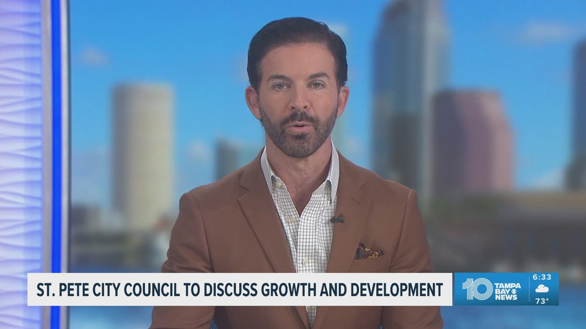 The St. Petersburg City Council is discussing growth and development in today's meeting