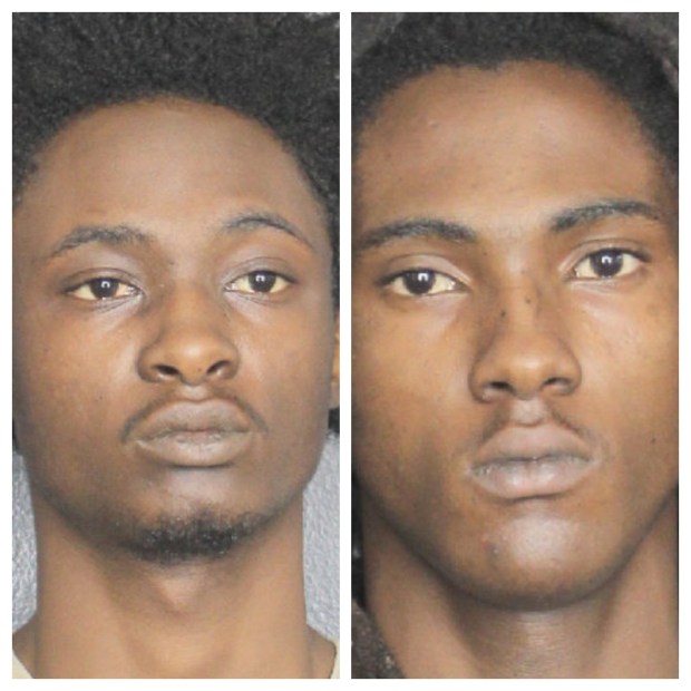 Aamir Adams, 19, left, and Anthony Adams, 18, right, were among four people arrested Friday, May 8, 2026, in connection with a shooting in North Lauderdale that killed one man and left another injured, the Broward Sheriff's Office said. The two other suspects arrested were two teenage boys, ages 15 and 16. (Broward Sheriff's Office/Courtesy)