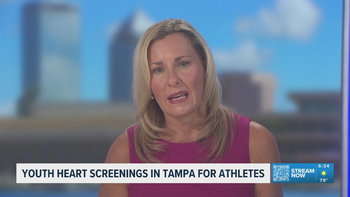 Youth heart screenings in Tampa for athletes on Monday morning