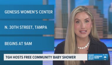 Tampa General Hospital hosts a free community baby shower