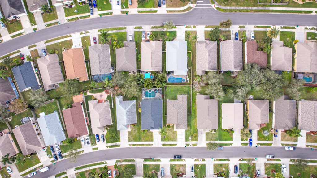 An aerial view of housing in Florida (iStock image)