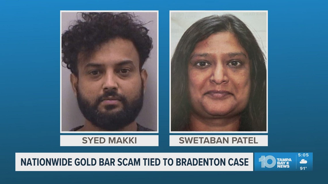 2 arrested for stealing $1.4 million from 80-year-old veteran in gold bar scheme: Bradenton police