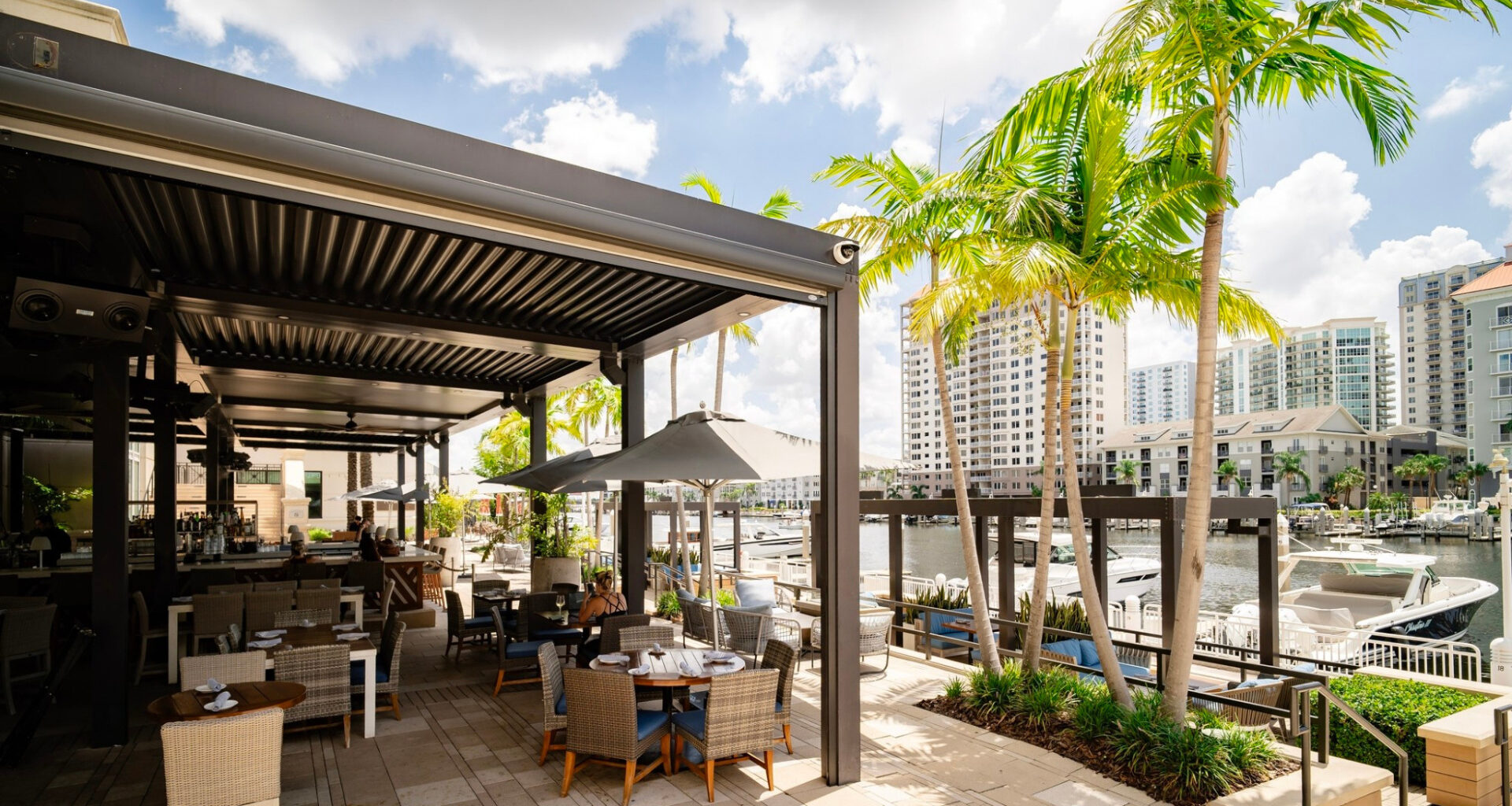 A patio at daytime