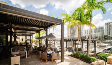 A patio at daytime