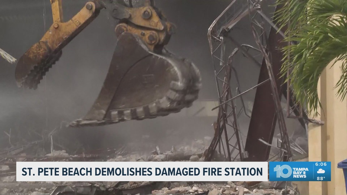St. Pete Beach demolishes damaged fire station