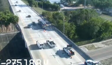 Traffic Alert: Part of 38th Avenue South in St. Pete closed due to nearby brush fire