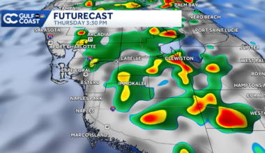 Scattered storms Thursday