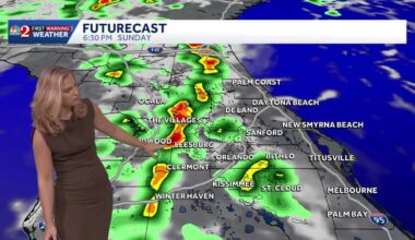 Humid morning before showers and storms this afternoon in Central Florida