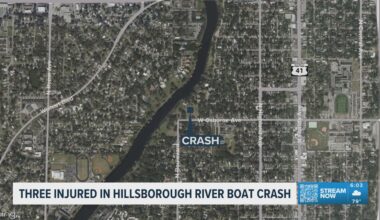 Three injured in Hillsborough River boat crash early Monday morning