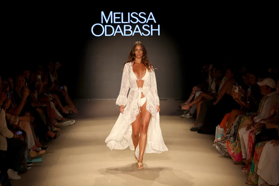 A model walks the runway for Melissa Odabash.