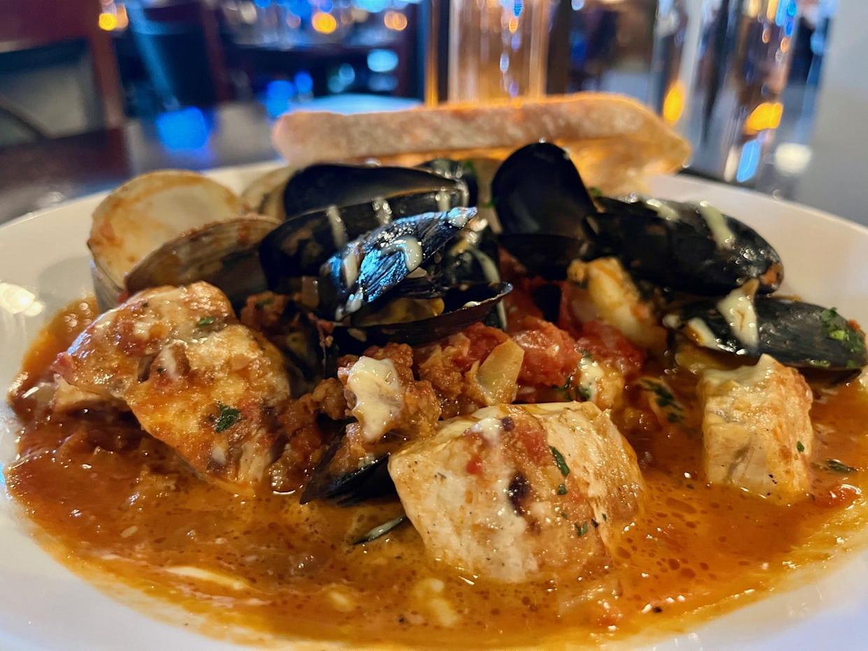 Sweet Melissa's Restaurant is known for its fish stew (as it should be!).