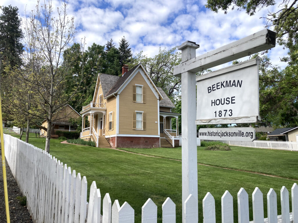 The Beekman House, at 470 E. California St. in Jacksonville, is preserved as a Victorian Carpenter Gothic home, featuring original furnishings from the prominent pioneer Beekman family. Now a historic museum, it offers tours from May through October, typically on Saturdays and Sundays. Photo: Jim Flint.
