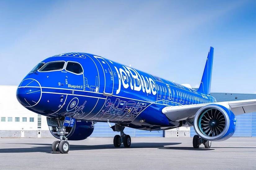 JetBlue Airbus A220-300 in Blueprint 2 livery