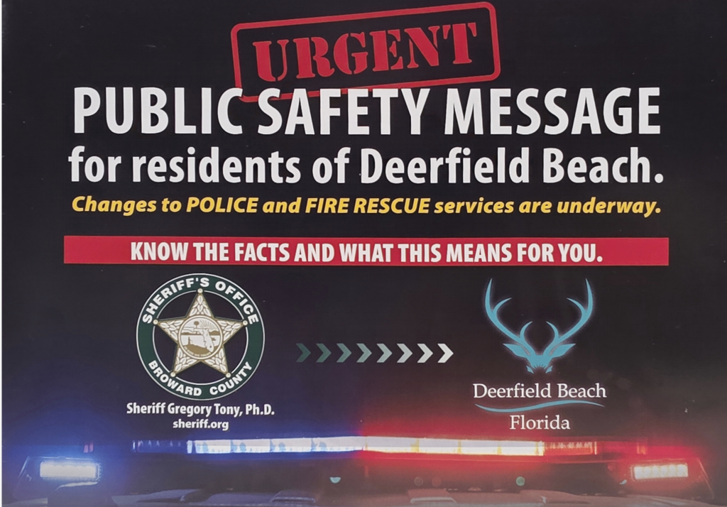 Broward Sheriff Tony uses scare tactics on Deerfield residents