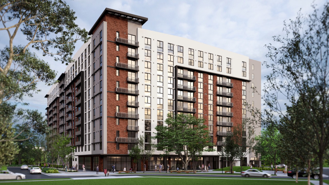 Rendering of the Gallery at Rome Yards mixed-income redevelopment project in West Tampa
