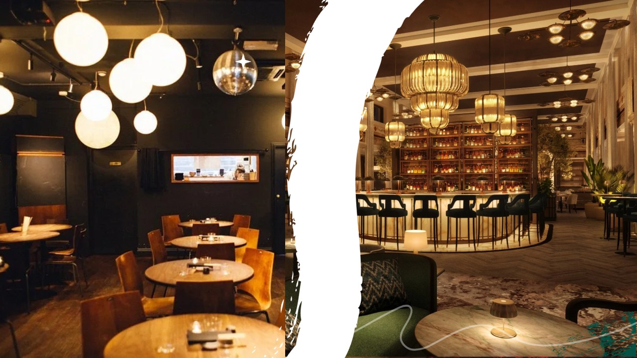 Interior images of In Between Days and Elliott Aster, two St. Petersburg restaurants added to the Michelin Guide Florida.