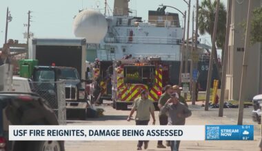 USF fire reignites, students may be kept from graduating