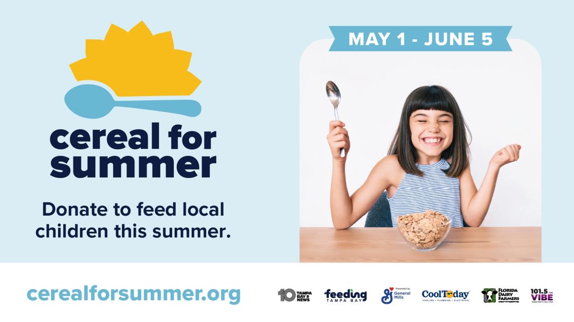 Cereal for Summer 2026: Where to donate cereal boxes to feed hungry kids across Tampa Bay