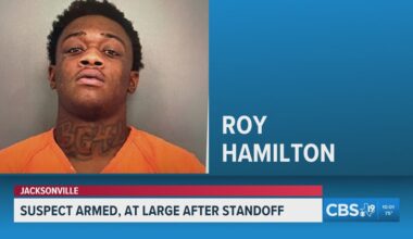 Jacksonville police search for armed suspect after standoff