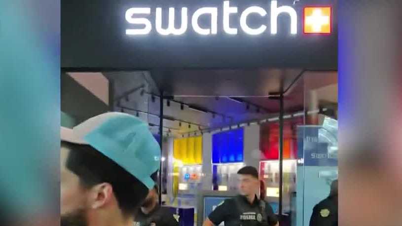 Crowds gather at Mall at Millenia for limited-edition Swatch release