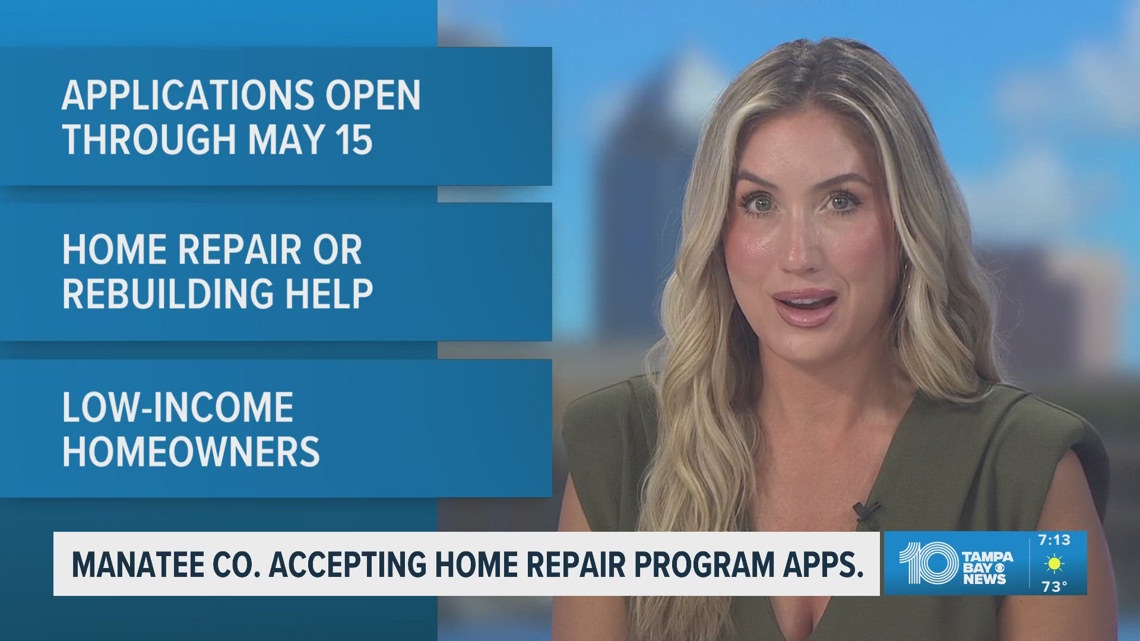 Manatee County accepting home repair program applications