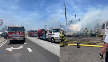 House fire shuts down Hillsborough Avenue in Tampa