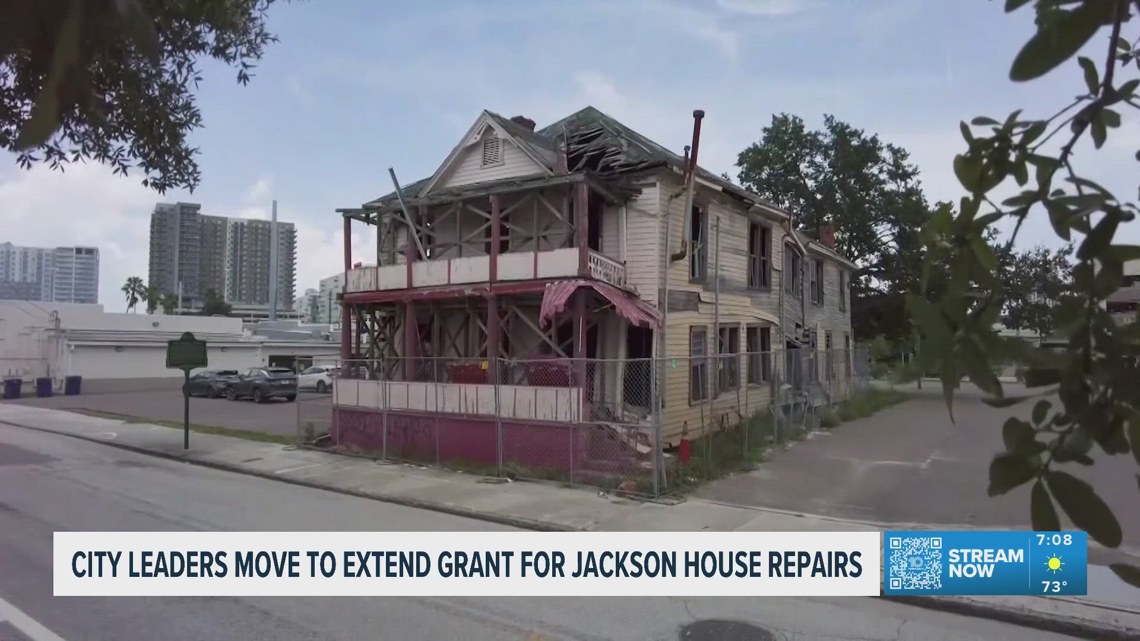 Tampa City Leaders move to extend grant for Jackson House repairs