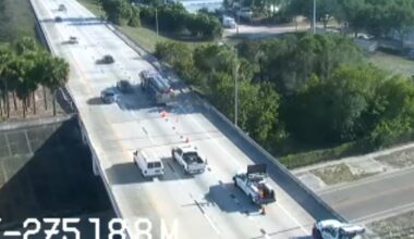 Traffic Alert: Part of 38th Avenue South in St. Pete closed due to nearby brush fire