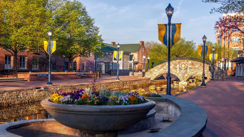 Carroll Creek Park in Frederick, Maryland