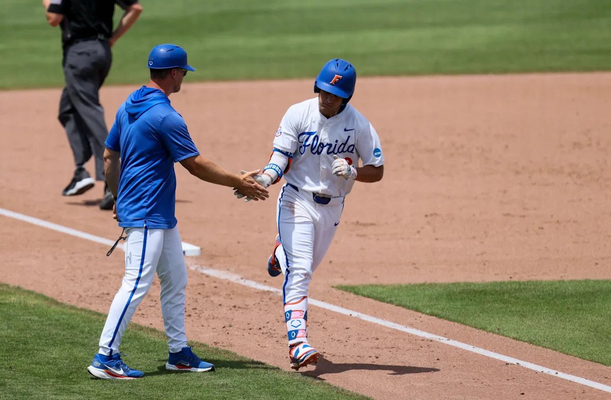 Who does Florida baseball play next in the Gainesville Regional?