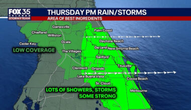 Orlando weather: Stormy pattern settles into Central Florida as hurricane season nears