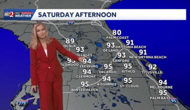 Another hot day, with storm forecasted this weekend across Central Florida