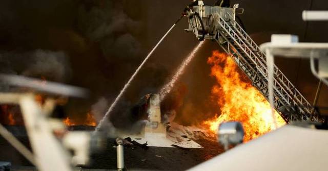 Fire destroys a lab building on a University of South Florida campus
