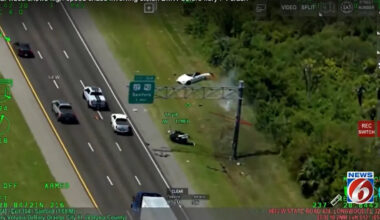 Helicopter Video Shows Stolen BMW Hitting 100 mph on Orlando's I-4 Before Fiery Crash