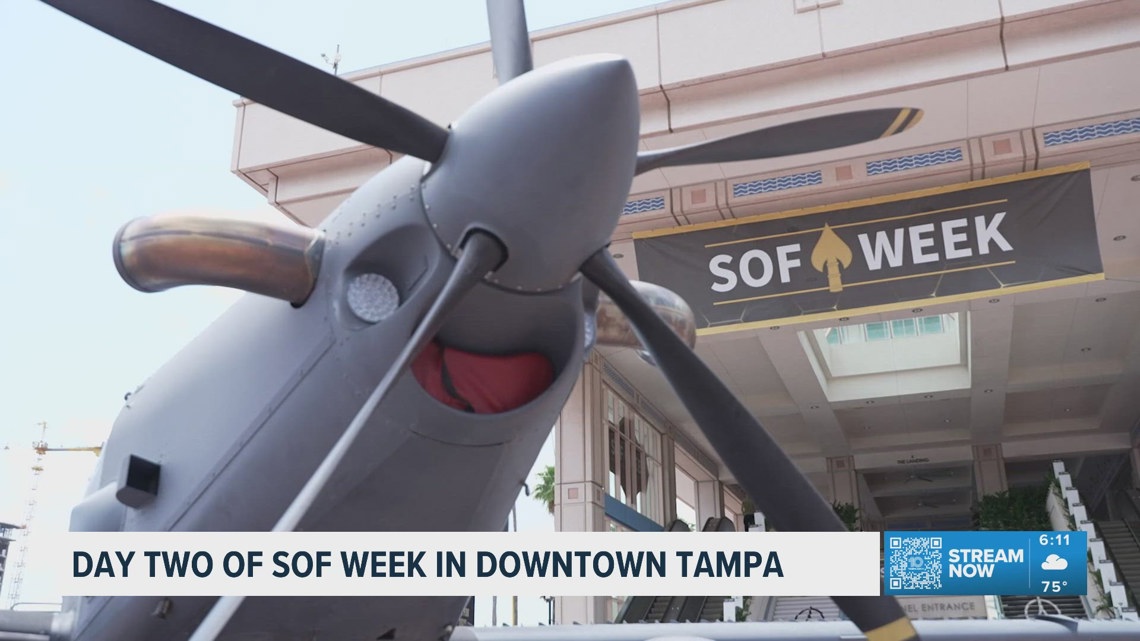Day two of SOF Week in Downtown Tampa on Tuesday