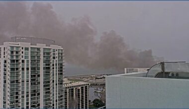 LIVE camera: Plume of smoke visible near USF St. Pete campus