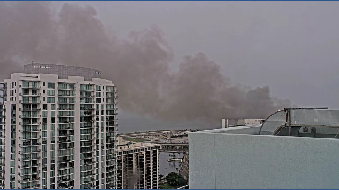 LIVE camera: Plume of smoke visible near USF St. Pete campus