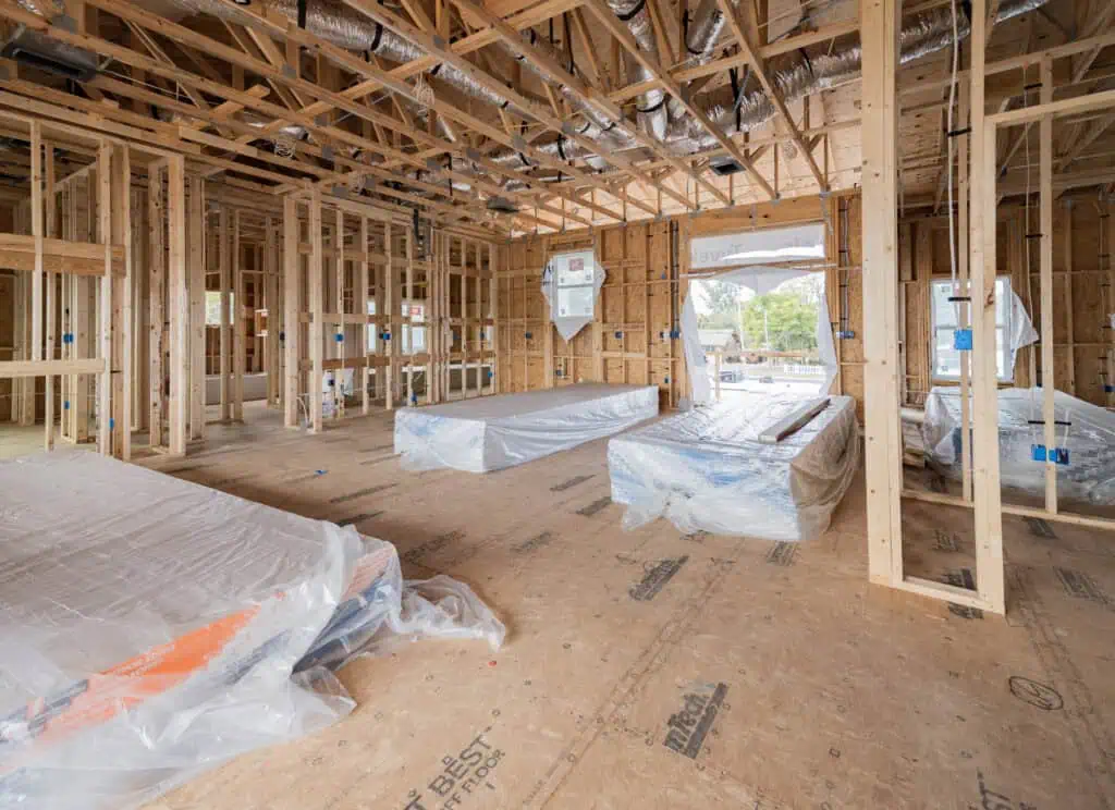 A house being built