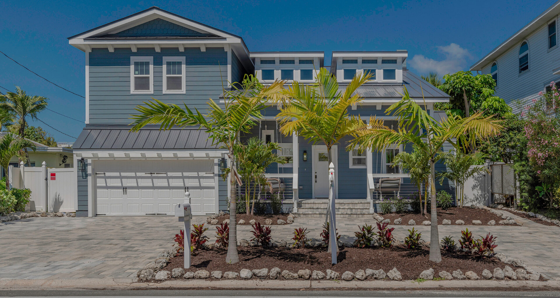 The exterior of a house