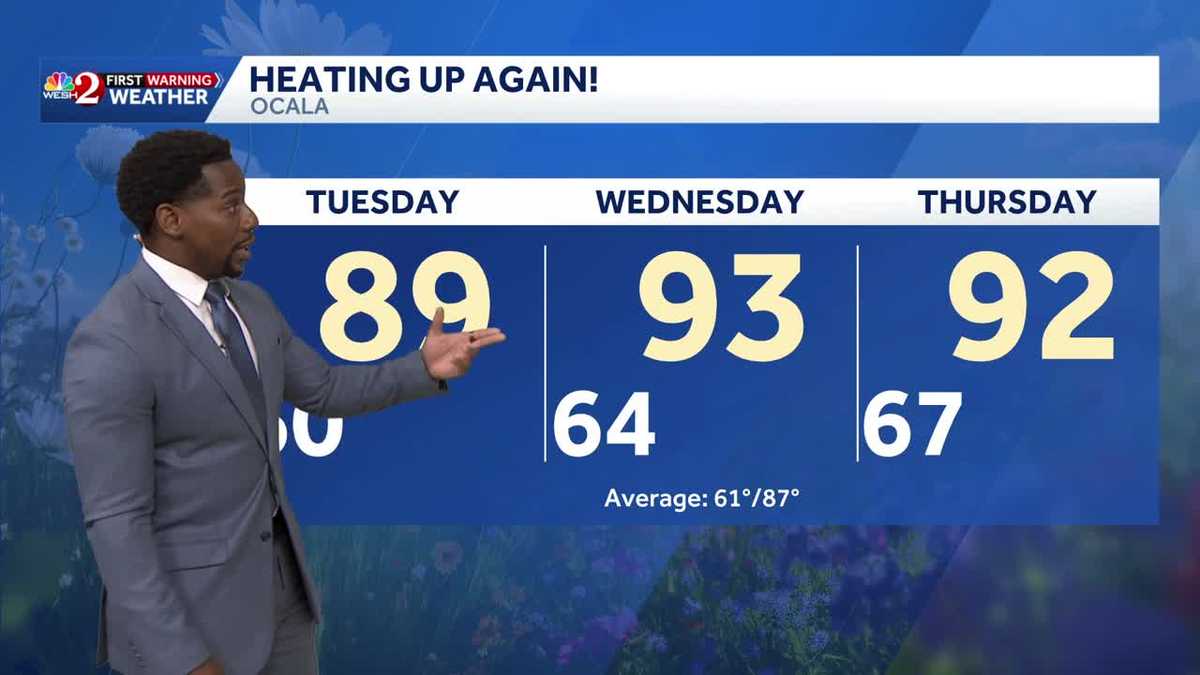 Warmest Air of the Year So Far in Central Florida