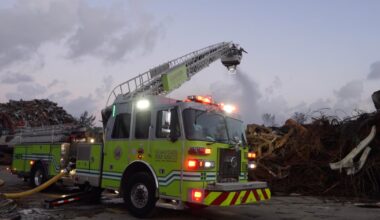 Opa-locka junkyard fire continues to smolder as business owners hope to rise from the ashes: "This is our entire life"