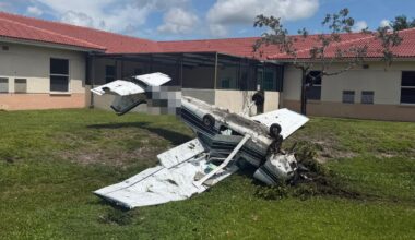 2 injured when small plane crashes in Pembroke Pines near South Florida State Hospital, officials say