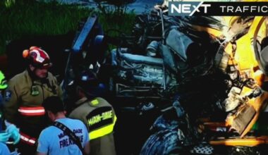 Driver killed after flatbed truck slams into stopped box truck on U.S. 27, causing major traffic backups