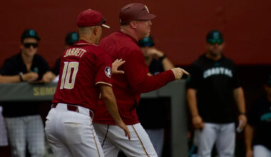 Florida State baseball coach tossed during NCAA elimination game
