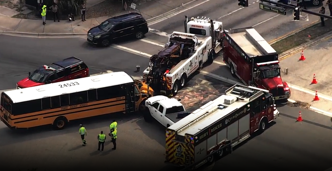 OCPS bus crash in Orlando ocps bus crash in orlando