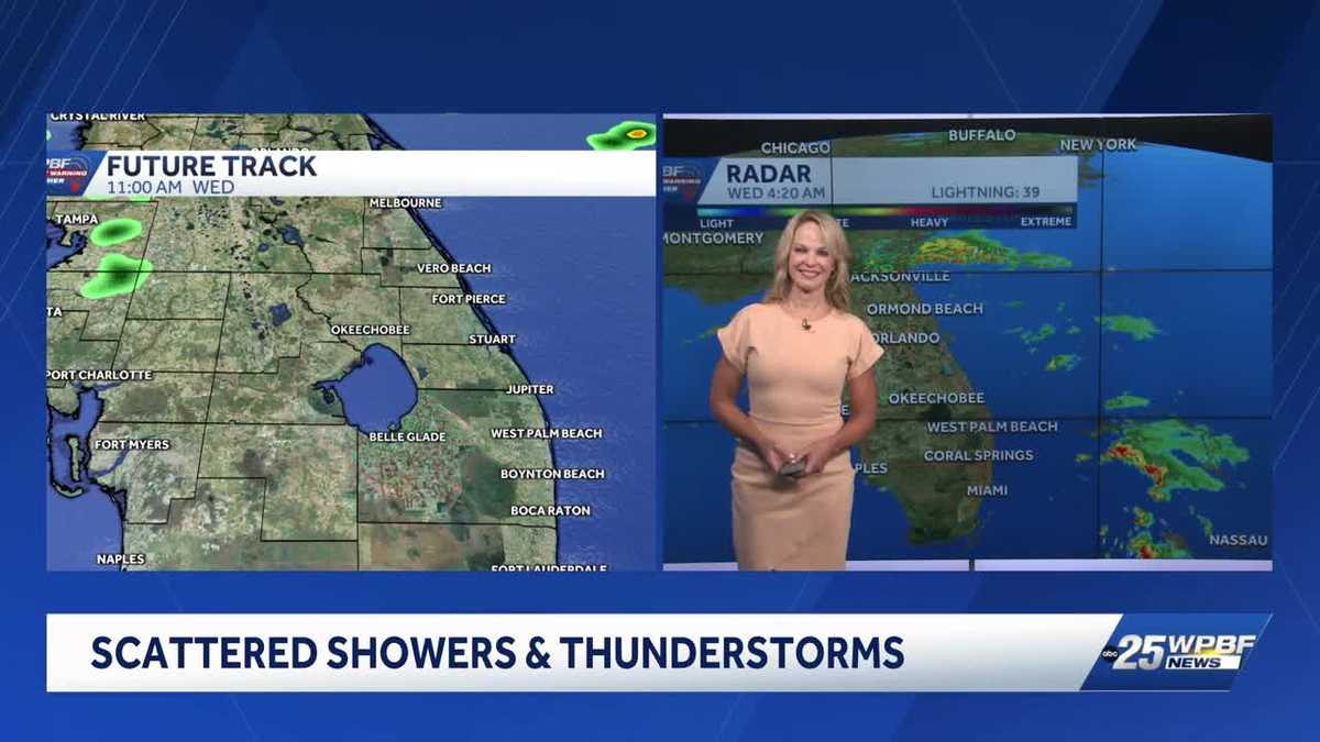 Humid with PM scattered storms for South Florida