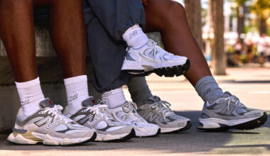 A row of sneakers